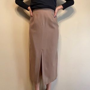 Midi tan skirt